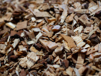 Pine chip mulch