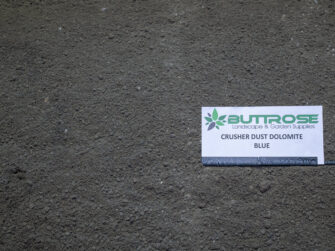 Buttrose Crusher Dust - Dolomite Blue with label